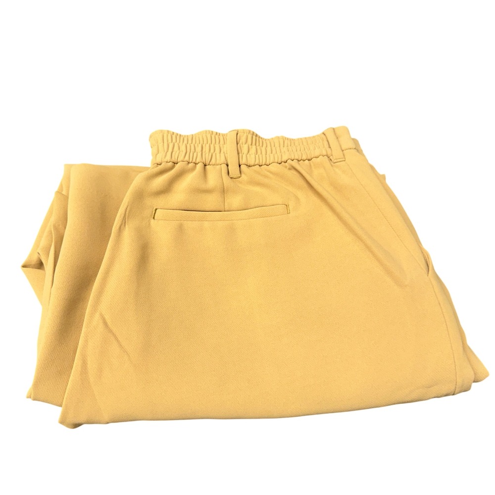 Lands' End Pants Womens 16W High Rise Pleated Wide Leg Coastal Khaki Trousers